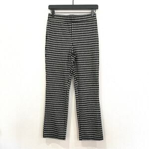 Sanctuary Black & White Plaid Check Gingham Knit Pull-on Pants Trousers - Small